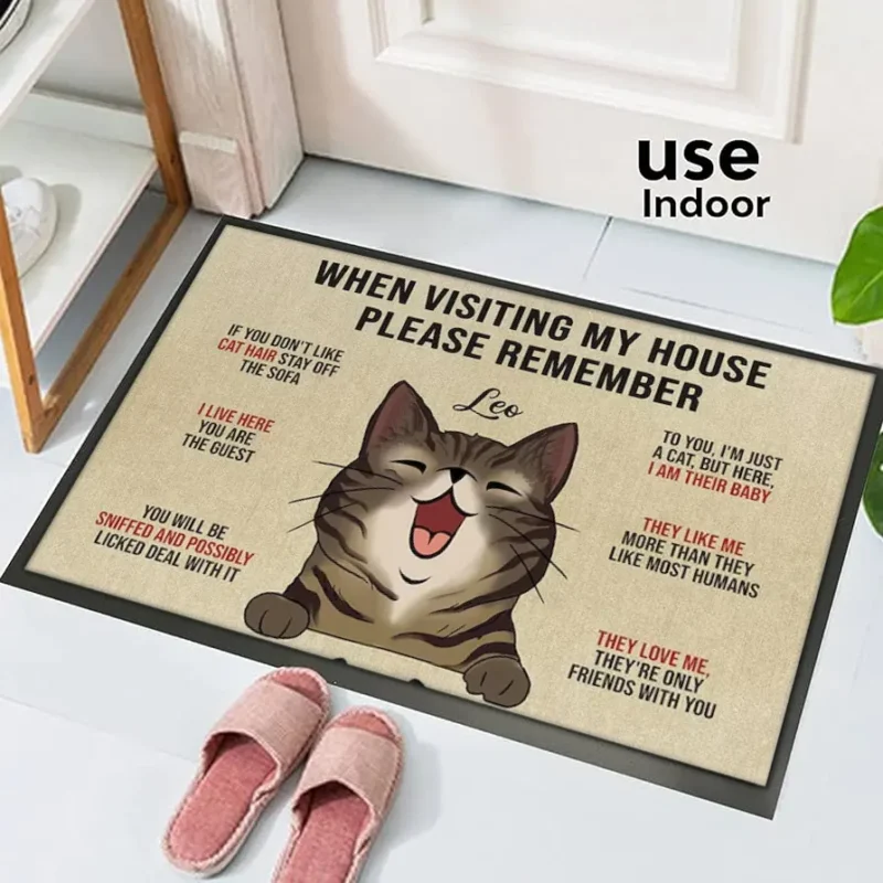 Personalised Welcome Door mat-Pet Rules
