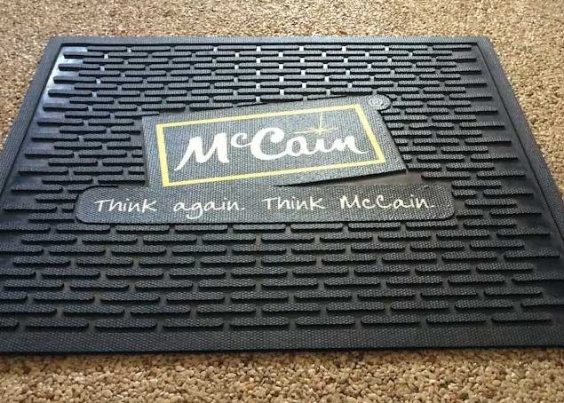 mccain branded rubber mats